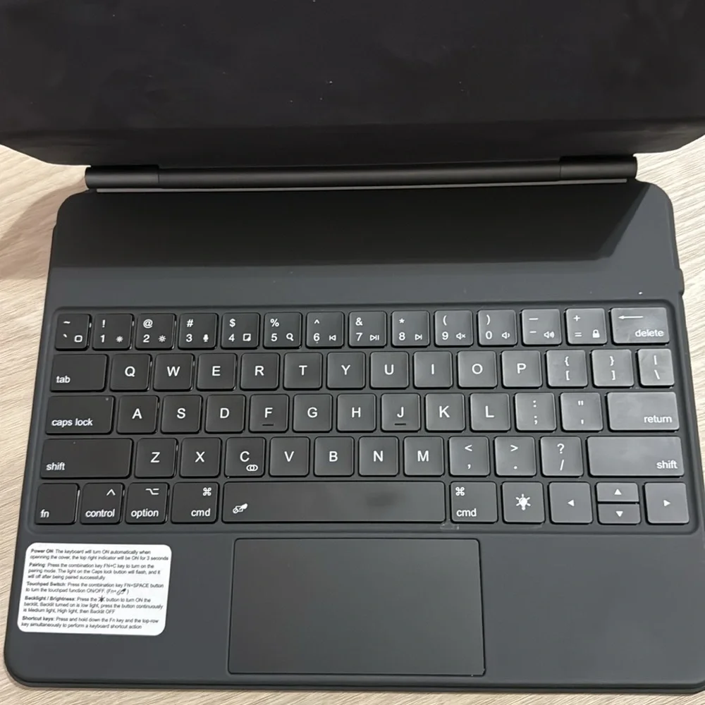 Black Tablet Keyboard Case with Trackpad